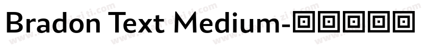 Bradon Text Medium字体转换